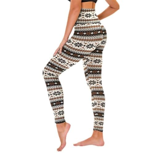TNNZEET High Waisted Leggings for Women - No See Through Tummy Control Cycling Workout Yoga Pants with Pockets Reg & Plus - Image 1