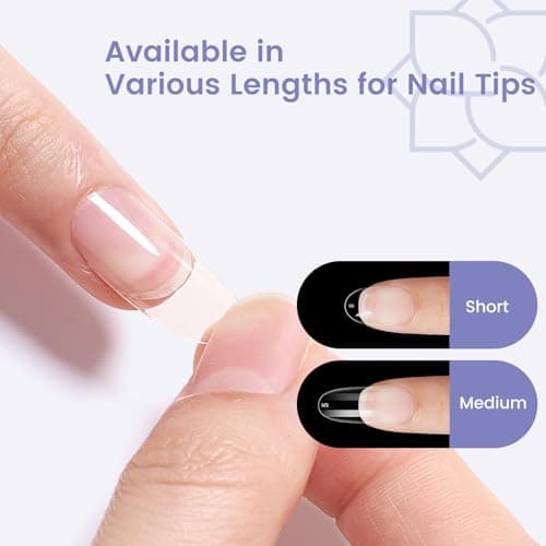 Short Oval Round Nail Tips, 240PCS Soft Gel Pre-shaped Half Matte Short Round Gel Nail Tips, 12 Sizes Full Cover Acrylic Press on Fake Nails for Nail Extension Art DIY Nail Salon - Thumbnail 4