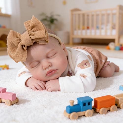 Milidool Lifelike Reborn Baby Dolls-20 Inch Realistic Newborn Baby Dolls, Soft Poseable Cloth Body Real Life Baby Dolls Silicone with Accessories Toy for for 3+ Year Old Girls Gifts, Pretend Play - Thumbnail 3