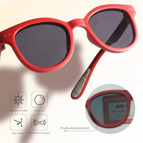 EYEBUDDY Kids Toddler Sunglasses Age 2-4/3-5 Boys Girls Polarized UV Protection Sun Glasses for Age 2-8 - Thumbnail 3