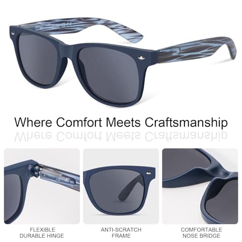 LADEESSE 3 Pack Reading Sunglasses for Men, UV400 Sun Readers Glasses Spring Hinge Outdoor Sunglasses +1.25(Not bifocal) - Thumbnail 3