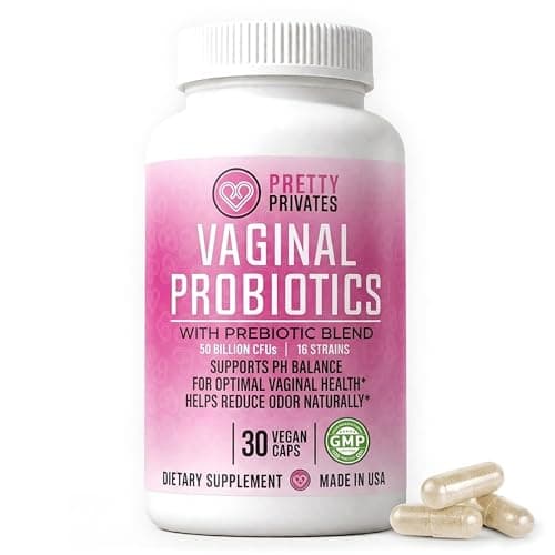 Pretty Privates Vaginal Probiotics for Women - Vaginal Health - PH Balance from a Probiotic Supplement - Not a Suppository - 60ct - Image 1