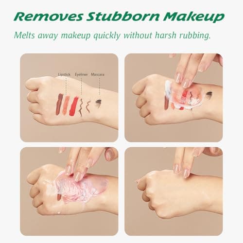 Makeup Melting Cleansing Balm – Rapid Emulsifying Makeup Remover for Waterproof Makeup, Cleansing Oil, Korean Makeup Remover, Deep Clean, Non-Greasy, Zero Residue, for All Skin Types 100g 3.52oz - Thumbnail 4