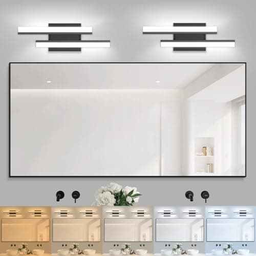 NOVELUX Bathroom Vanity Light 18 inch-Bathroom Light Fixtures,2700K/3000K/3500K/4000K/5000K/5cct Optional Vanity Lights for Bathroom,18W/ETL Certificated/2 Pack - Image 1