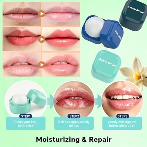 Prism Smile Lip Balm Set, 12 Pack Vanilla Lip Balm for Dry Cracked Lips, Deep Moisturizing & Hydrating Chapstick, Nourishing Lip Care for Women Men Teens, Travel-Friendly Daily Lip Moisturizer - Thumbnail 2