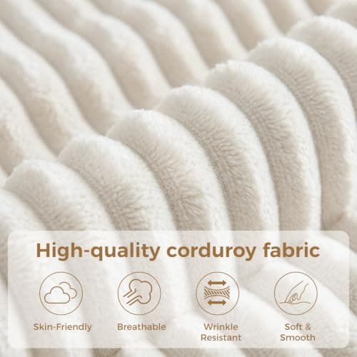 HipyMo 105" L-Shaped Boneless Cloud Couch, Modular Sectional Sofa with Ottoman and Extra-Wide Armrests, Deep Seat Sectional Couches for Living Room, High-Density Foam, No Assembly Required, Beige - Thumbnail 3