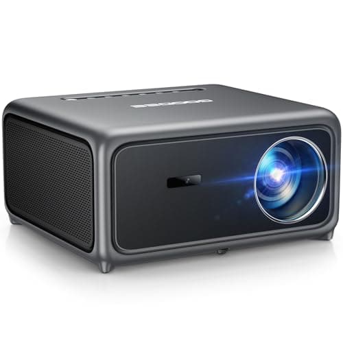 GooDee 4K Smart Projector with WiFi 6 & Bluetooth - 1800 ANSI UHD Movie Projector, ToF Auto Focus & Keystone, MEMC, Built-in Apps, Dolby Audio Home Theater for Outdoor Movie Night & Bedroom Cinema - Image 1