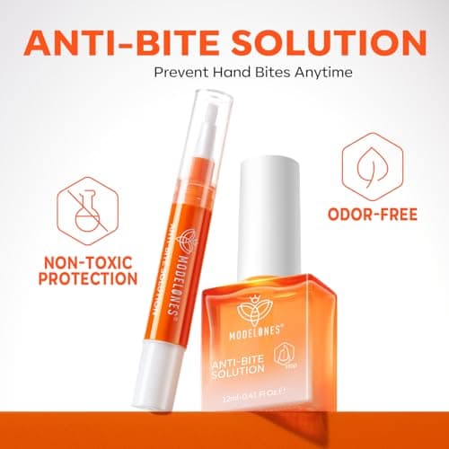 modelones Nail Biting Prevention for Kids 2 Pcs Quick Dry Thumb Sucking Deterrent Bitter Stop Nail Biting Pen No Bite Nail Polish Sets 0.58 Fl Oz - Thumbnail 6