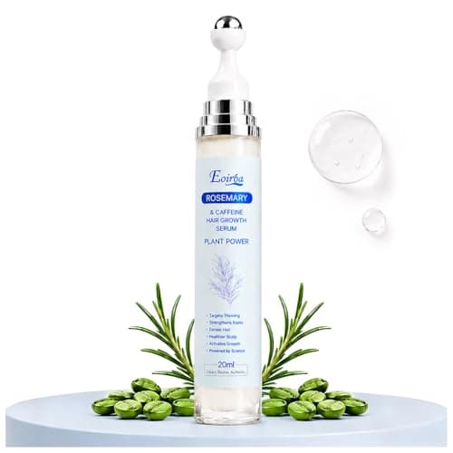 Hair Growth Serum Roll On – 3% Rosemary Oil, 2% Caffeine, 2% Niacinamide & DHT Blocking Complex, Non-Greasy Scalp Serum for Men & Women, Designed for Thinning, Fine & Weak Hair - Image 1