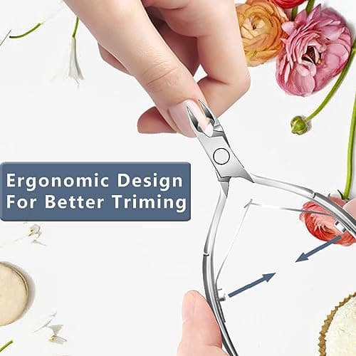 Cuticle Trimmer Cuticle Nippers, Durable Cuticle Cutter, Salon Toe Nail Cuticle Clippers, Stainless Steel Cuticle Remover Cuticle Scissor, Pedicure Manicure Tools for Fingernails and Toenails - Thumbnail 5
