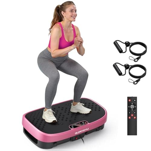 Curved Vibration Plate Exercise Machine for Weight Loss & Lymphatic Drainage, Extra Large Vibration Platform Machine with Manual Speed Control, 350lbs Capacity, Low Noise Shake Plate for Home - Image 1