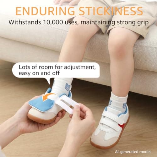 STQ KIDS Toddler Wide Toe Box Shoes Barefoot Boys Girls Sneakers Zero Drop Kid Tennis Running Shoes Lightweight First Walking Shoe Outdoor Activities School White Red Size 5 - Thumbnail 5