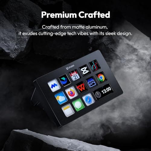 ULANZI D200 U-Studio Macro Keyboard Stream Controller, 14 LCD Keys, 13 Customizable Macro Keys Deck to Control Apps and Software, Trigger Actions in OBS, Twitch, YouTube and more, for Mac/PC - Thumbnail 3