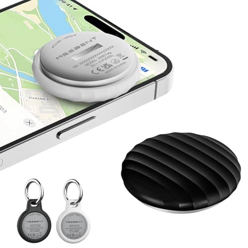MSEBENT Tracker Tag - 2 Pack [Apple MFi Certified] Bluetooth Trackers Works with Apple Find My (iOS Only) - IP67 Waterproof Item Finders | Track Keys, Wallet, Luggage, Backpack - Image 1