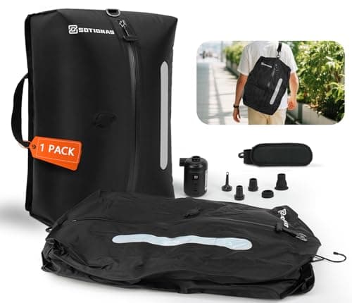 1Pack Vacuum Seal Bags For Clothing Travel With Wireless Pump | Waterproof Reusable Compression Bags with Shoulder Strap for Luggage and Suitcase, Space Saver Vacuum Seal Packing Cubes for Clothes - Image 1