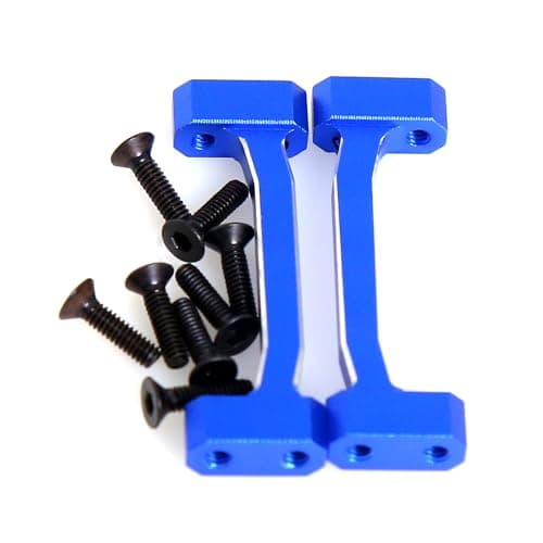 Aluminum Chassis Cross Brace Upper for Losi 1/18 Mini LMT 4X4 Brushed Monster Truck，Replacement for Losi - LOS211047 Upgrade Part Cross Brace Upper for Losi-LOS01026 1/18 Mini LMT Monster (Blue) - Thumbnail 6