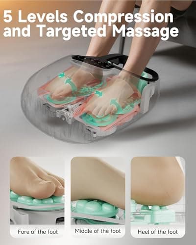 Snailax Shiatsu FSA Foot Massager Plantar Fasciitis Neuropathy,HSA Eligible Feet Massage Machine with Heat,Kneading,Rolling,Scratch,Remote Control,Feet Warmer/Heater - Thumbnail 3