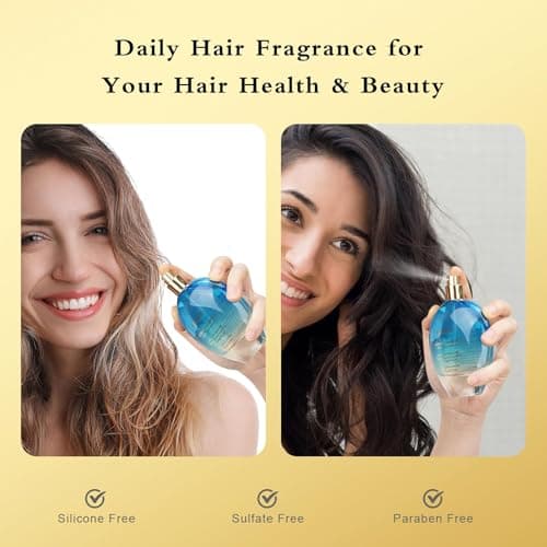 EASYWELL Hair Perfume for Women, Christmas Gift Birthday Gifts for Mom and girls, Leave In Conditioner Spray with Vitamin B5, Hair Care Fragrance, Hair Oil Mist, Oceanic Osmanthus, 2.5 fl oz - Thumbnail 6