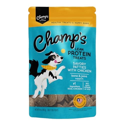 CHAMPS Joint Support Soft Dog Treats — Glucosamine + Chondroitin + NZ Green Mussel • Real Chicken • 27% Protein — 16 oz