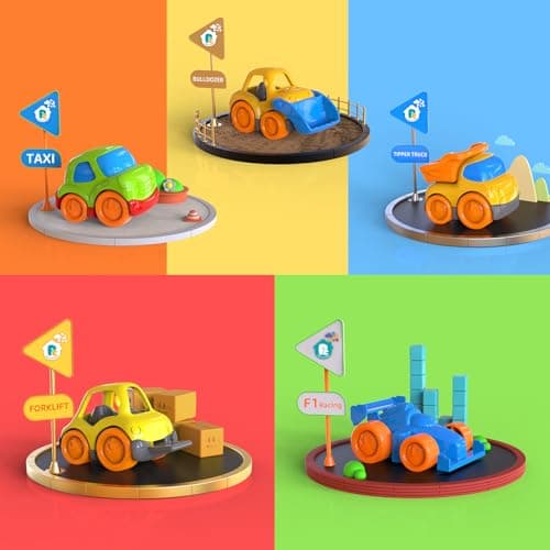 P&C 12.2" Toddler Car Transport Truck Toys for Ages 2-4, Car Carrier Transporter Double-Deck Hauler Truck‌ Toy Set with Sounds Lights for Kids 18M+ 2 3 4 5, Birthday Christmas Gifts for Boys Girls - Thumbnail 6