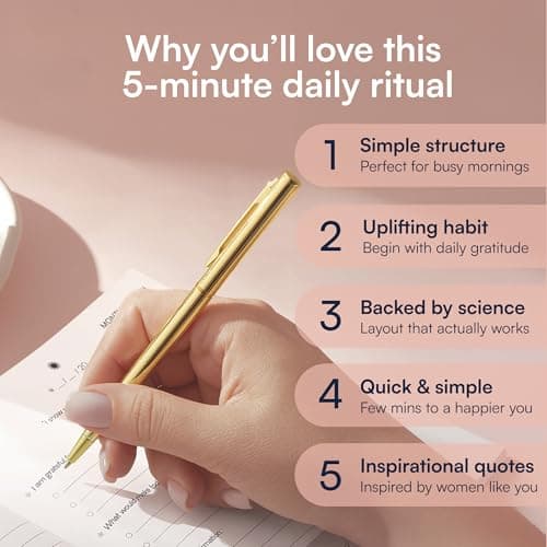 BETTER TOGETHER Gratitude Journal 6-Month Daily Affirmation Planner - Hardcover Guided Reflection Journal with Inspirational Quotes, Self Care & Mindfulness Gift Notebook - Thumbnail 5