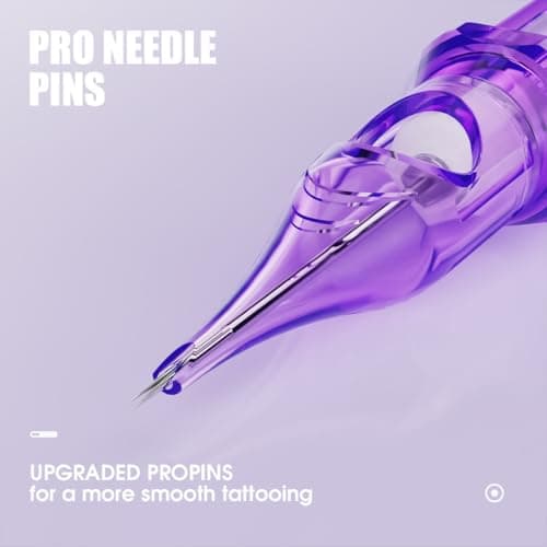 Mast Tattoo Pro2 Tattoo Cartridge Needles, 20Pcs 1213RM Premium Tattoo Needle Cartridges for Rotary Tattoo Machines Universal Fit with Membrane - Round Magnum - Thumbnail 3