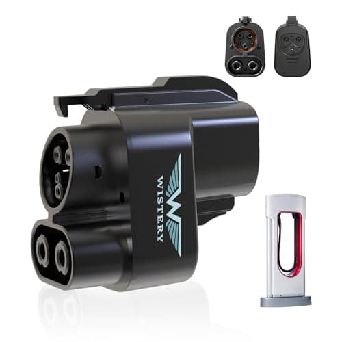 Wistery 2025 Upgraded NACS to CCS Adapter [Max 500A 1000V],Tesla Supercharger to CCS1 Charger Adapter,Fast Charge Tesla Supercharger Adapter Compatible withFord,Rivian,GM,Volvo and Polestar