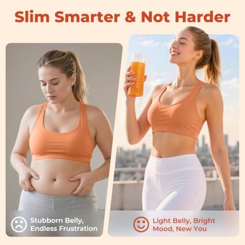 OxyEnergy Fiber Supplement Powder for Women & Men - Prebiotics & Gut Health, Digestive & Relieve Bloating, Daily Fiber Powder Drink Mix, Orange Flavored 30 Packets - Thumbnail 4