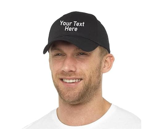 AfeilarSfltch Custom Baseball Cap with Your Text for Men Women, Custom Hat, Custom Hats Design Your Own Logo, Adjustable Custom Cap, Custom Ball Cap, Hats for Men, Customize Hat Multicolor - Thumbnail 6
