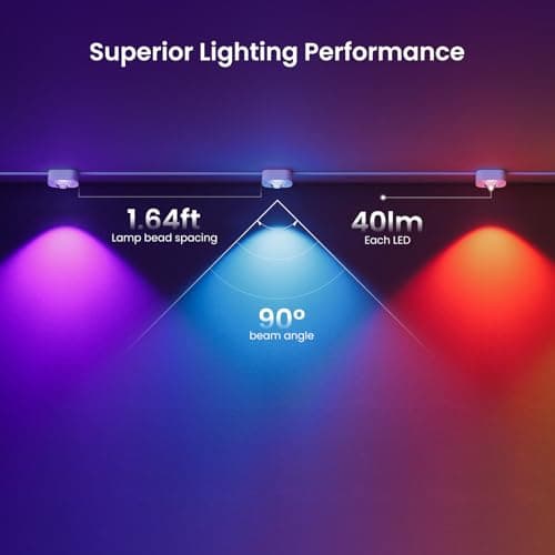 YEELIGHT Permanent Outdoor Lights, 100FT RGB LED String Lights with 16 Million Colors and Music Sync, Outside Lights for House with App Control, Waterproof Outside Eaves Lighting Decor for Parties - Thumbnail 3