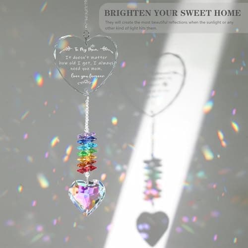 Mom Gift, Mom Birthday Gifts, Crystal Suncatcher Gifts for Mom from Daughter, Happy Mother’s Day - Thumbnail 2