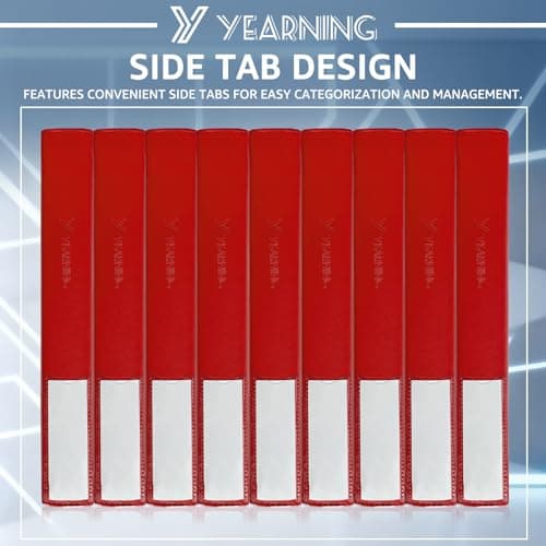 990 Pockets Card Binder for Pkm Cards - 9 Pocket Trading Card Album with 55 Pages & Display Chain - Portable Zipper Carrying Case for Baseball, Football, TCG Collector (Red) - Thumbnail 5