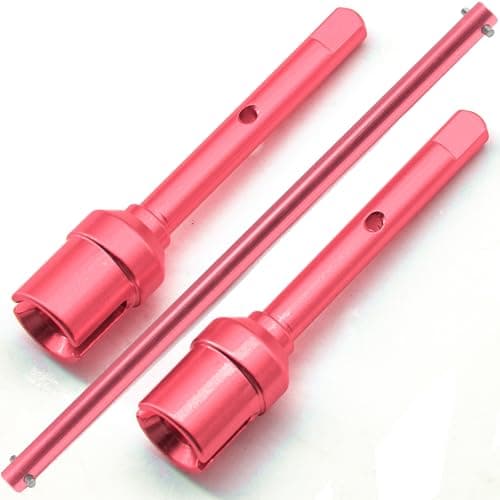 Center Drive Shaft Propeller Shaft & Joint Cup for TT02 RC Car Aluminum Alloy Center Shaft & Cups Set for Tamiya TT02 - High-Performance CNC Machined Upgrade Parts (1 Shaft + 2 Cups)
