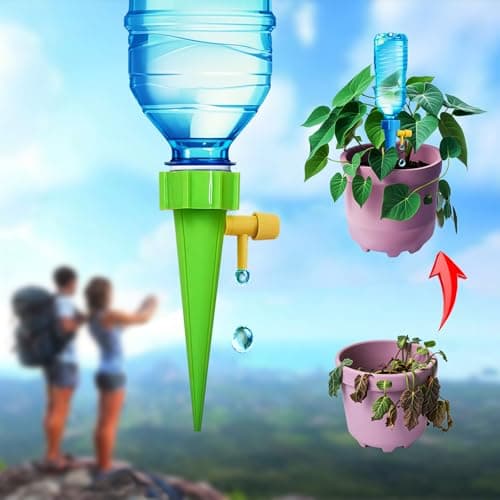 Self Watering Spikes for Plant, Plant Watering Spike,Automatic Plant Waterer for Garden Planter Indoor & Outdoor Adjustable Drip Irrigation Vacation Plant Waterer (20) - Thumbnail 6