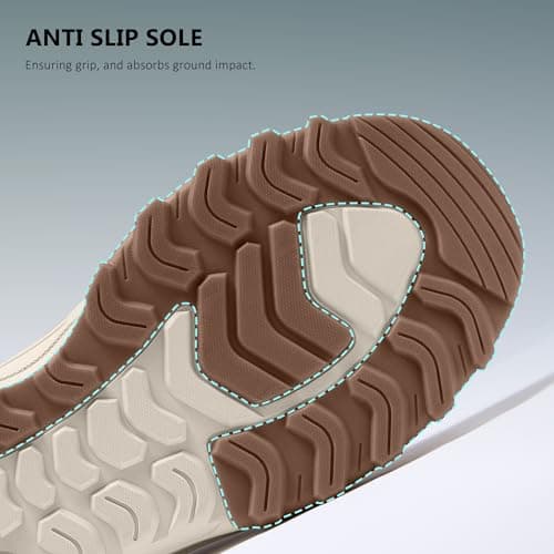 Coostar Slip On Shoes for Men Orthopedic Walking Loafers with Arch Support Canvas Shoe Casual Khaki Size 11 Wide - Thumbnail 5