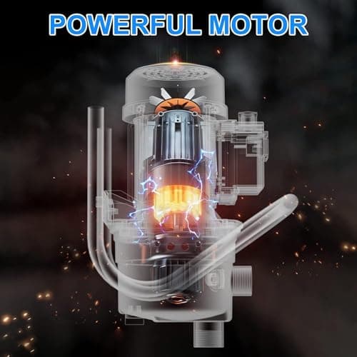 PANRANO Water Transfer Pump 110V Shallow Well Pump 1.6HP 1800GPH Electric Portable Garden Pressure Booster Pumps for Pool Draining Farm Irrigation Lake Lawn Sprinkler System - Thumbnail 3
