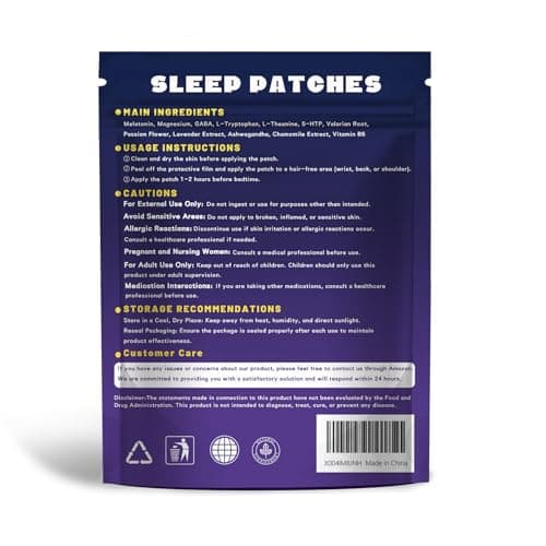 Lunalex 36ct Sleep Patches for Adults Extra Strength – All Natural Nighttime Comfort with Melatonin & Magnesium, Quick-Acting & Long-Lasting - Thumbnail 6