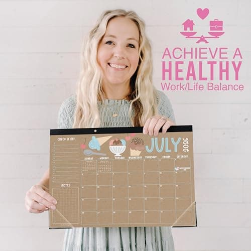 Hadley Designs Large Teacher Desk Calendar 2026-2027 - Desktop Calendar 2026, 18-Month Desk Calendars for Home, Office & Classroom, Cute Classroom Must Haves, Teacher Appreciation Gifts - Thumbnail 5