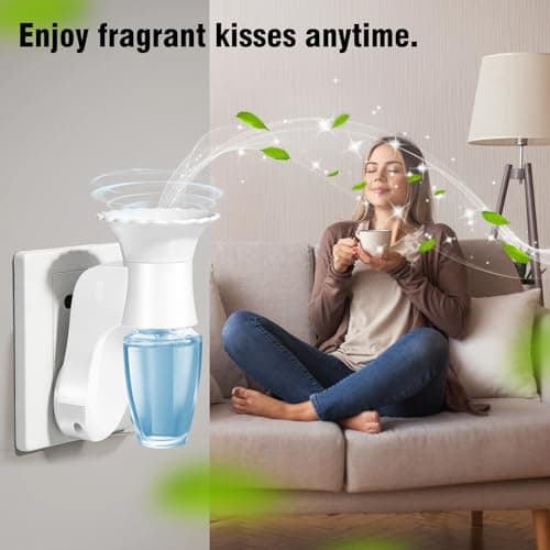 LASENTEUR Wall Fragrance Plug in, 2-Pack Rotatable WallFlower Plug, Compatible with Bath & Body Works WallFlower Fragrance Refills, ETL Certified Fragrance Diffuser Plug for Home, Bedroom & Office - Thumbnail 4