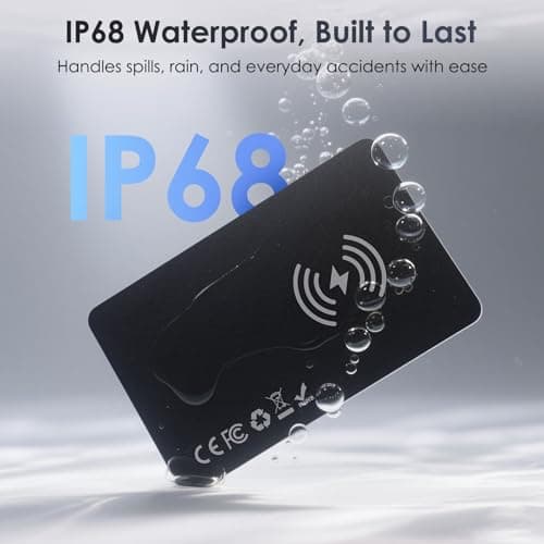 Wallet Tracker Card Air-Tag (iOS Only) - Work with Apple Find My, Bluetooth Tracker Smart Tracking Card Wallet Finder, 0.07in Slim, IP68 Waterproof, Item Locator for Luggage Tags, Passports, Purse - Thumbnail 6
