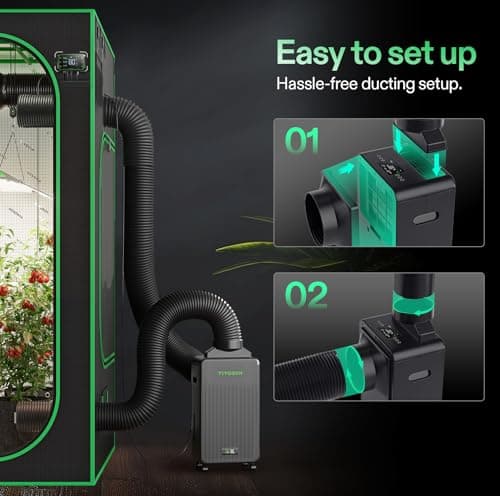 VIVOSUN AeroDrain D12 Smart Environmental Dehumidifier, up to 12L/day, 2L Water Tank, with Temperature & Humidity Sensor Probe, Smart Remote Control, Designed for Grow Tents - Thumbnail 4