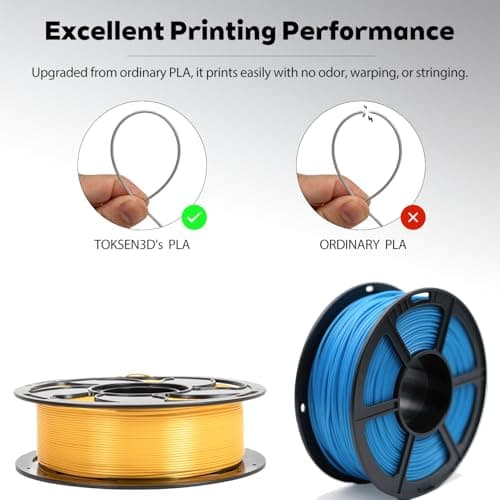 Carbon Fibre Black PETG Filament 1.75mm High Intensity 3D Printer Filament, 1kg (2.2lbs) Spool Toughness Enhanced PETG 3D Printing Filament Hide The Layer Line - Thumbnail 5