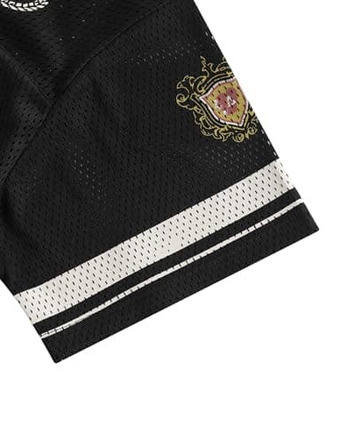 Aelfric Eden Jersey Shirts for Women Y2k Oversized V Neck Graphic Tees Football Number Streetwear T Shirt Tops Black L - Thumbnail 5