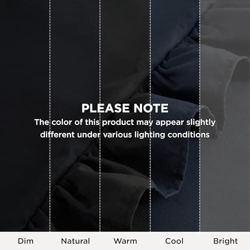 Bedsure Ruffle Pillow Cases King Size Set of 2, Black Ruffled Pillow Shams, Double Brushed Microfiber, Decorative Ruffled Pillow Covers with Envelope Closure, Wrinkle Fade Resistant, 20" x 36" - Thumbnail 5