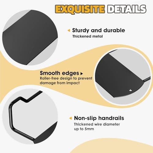 Mdkave Mattress Slide Stopper,Mattress Retainer Bar,Mattress Retainer Bar for Adjustable Bed,Wider Taller Non Slip Mattress Gripper,Anti Mattress Slide for Most Soft Bed(Black,3.93" H,4 Pack) - Thumbnail 5