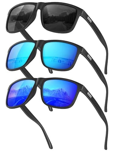 CIFOYA Sunglasses-for-Men Polarized Mens Sunglasses: Retro Sun glasses with UV Protection for Driving Fishing Golf - Image 1