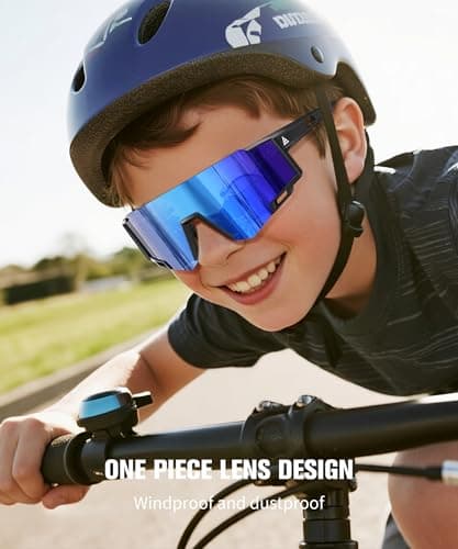 NSSIW Kids-Sunglasses Sports Sun Glasses: Youth Baseball Sunglasses Shades for Boys Girls UV400 Cycling 3 Pack Age 6-16 - Thumbnail 2