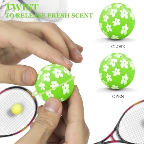 SCENTORINI Shoe Deodorizer Balls, Fresh Jasmine Scent * 6, Sneaker Deodorizer Balls Odor Eliminator, Long Lasting Shoe Fresheners for Smell Boots, Locker Gym Bag, Drawers, Small Spaces - Thumbnail 3