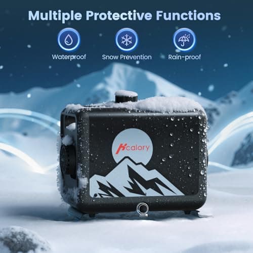 8KW Diesel Heater, All in One 7.5L Toolbox MAX Diesel Air Heater 110/12/24V Parking Heater with App Control, Wireless Temperature Sensing and Altitude Mode for RV Garage Camper 2025 Upgraded - Thumbnail 6