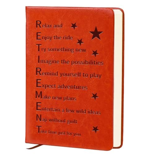 QDWXDEL Teacher Appreciation Gifts,A5 Hardcover Leather Journal for Women,Journal Notebook for Work,Thank You Gifts,Desk Accessories (Retirement) - Image 1